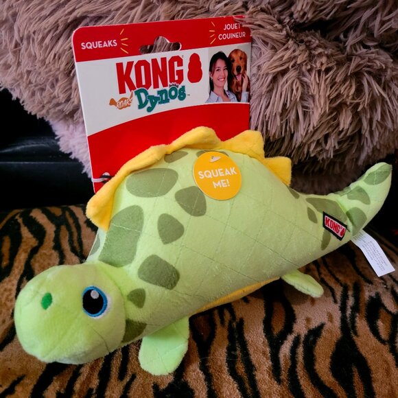 Kong Dog Dynos Stuffed Squeak Toy med/large ea. New! - Picture 1 of 4